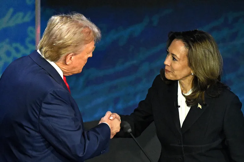 Donald Trump e Kamala Harris