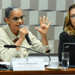 Ministra Marina Silva e Presidente da Comissão de Meio Ambiente Leila Barros